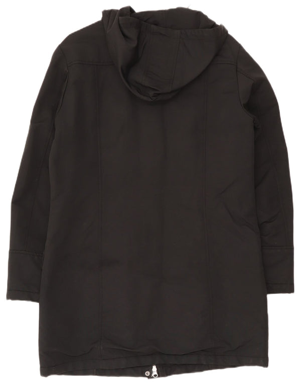 Sergio Tacchini Γυναικείο μπουφάν Parka με κουκούλα UK 18 XL μαύρο βαμβακερό