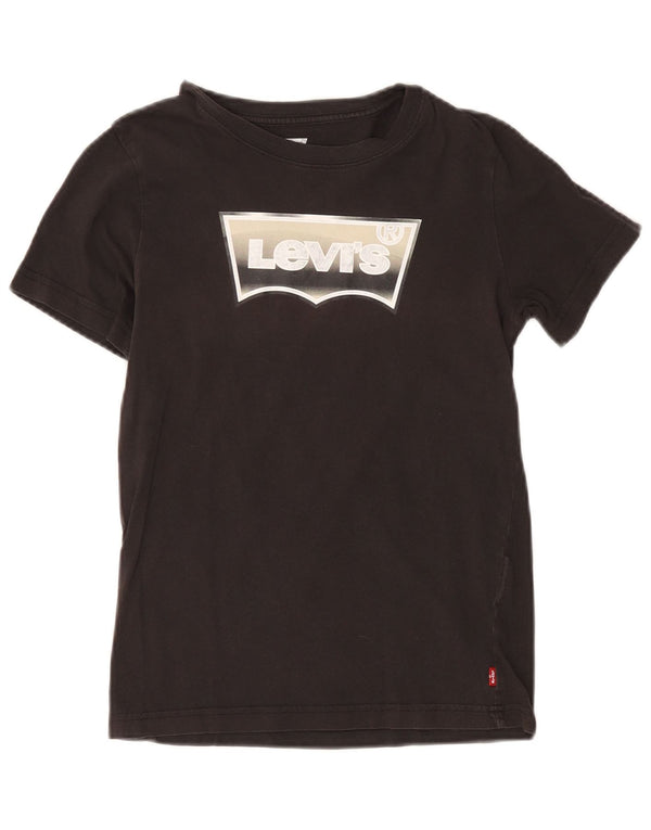 Γραφικό T-Shirt Levi's Boys Top 11-12 ετών Μαύρο βαμβακερό