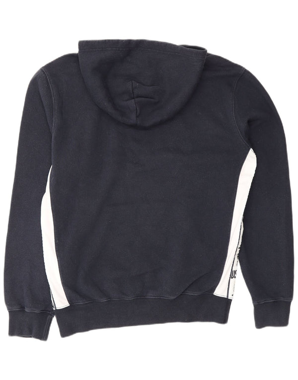 Champion Mens USA Graphic Hoodie Jumper Medium Navy Blue Colourblock Βαμβακερό