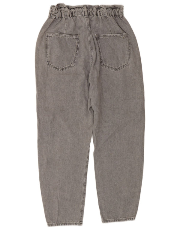 Zara Γυναικείο τζιν με κωνικό ψηλόμεσο τζιν EU 38 Small W28 L26 Γκρι βαμβακερό