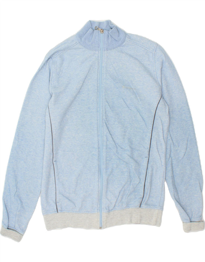 CHAMPION Womens Tracksuit Top Jacket UK 14 Large Blue Colourblock Vintage Champion and Second-Hand Champion from Messina Hembry 