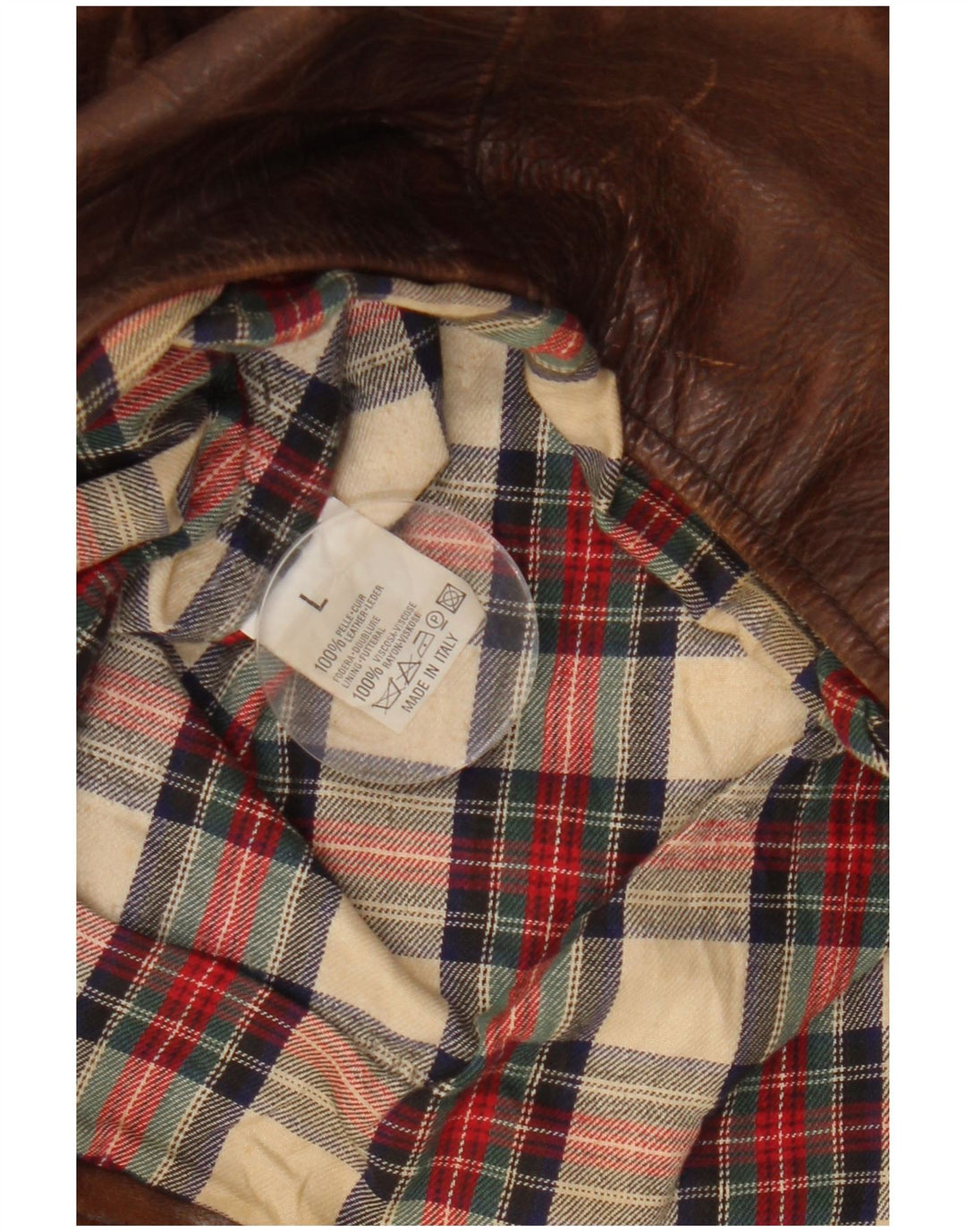 Americanino Γυναικείο Oversized Δερμάτινο Μπουφάν UK 16 Large Brown Δερμάτινο