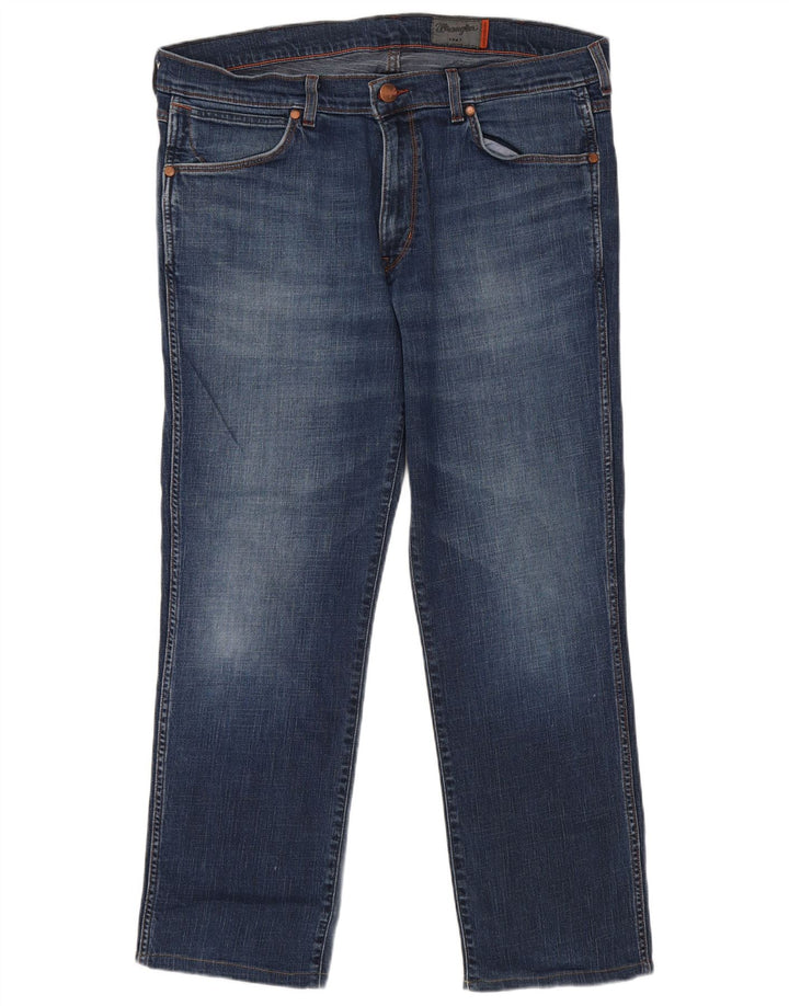 Ανδρικό τζιν Wrangler ίσιο W38 L29 Navy Blue