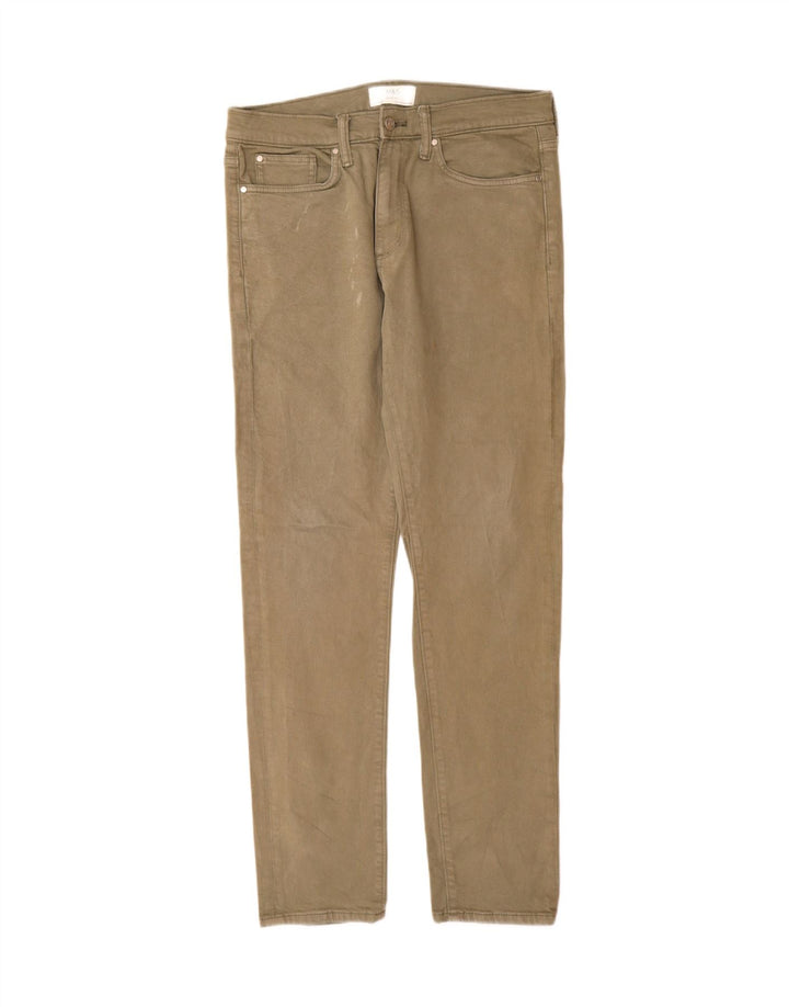 Marks & Spencer Ανδρικό Slim Jeans W32 L33 Χακί βαμβακερό