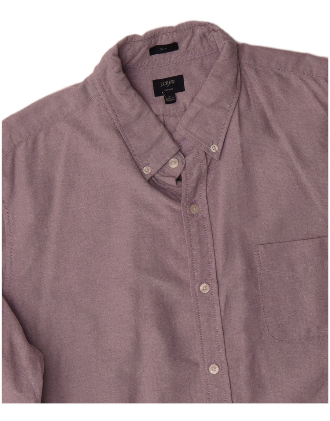 J. CREW Ανδρικό πουκάμισο Oxford Slim XL Μωβ βαμβακερό