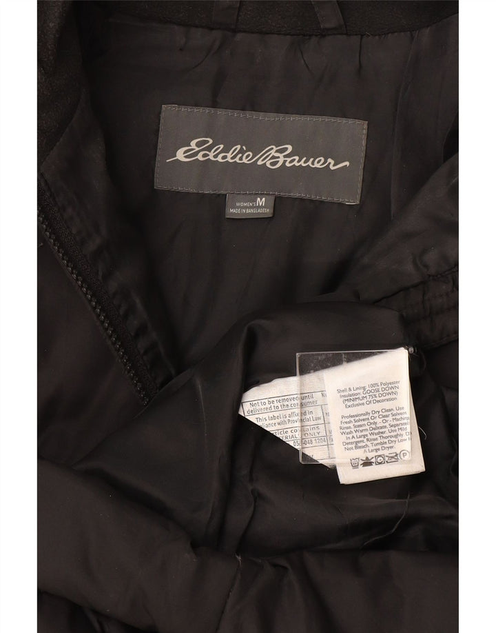 EDDIE BAUER Γυναικείο παλτό με επένδυση UK 14 Μεσαίο Μαύρο Πολυεστέρας