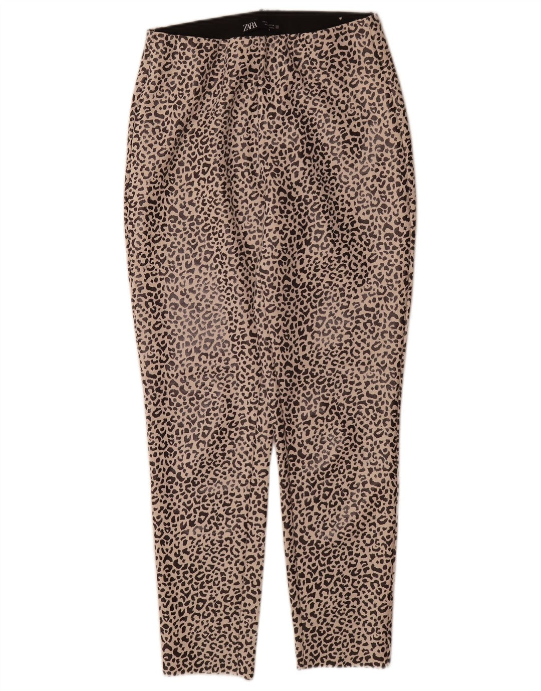 Zara Γυναικείο κολάν UK 12 Medium Beige Animal Print Polyester