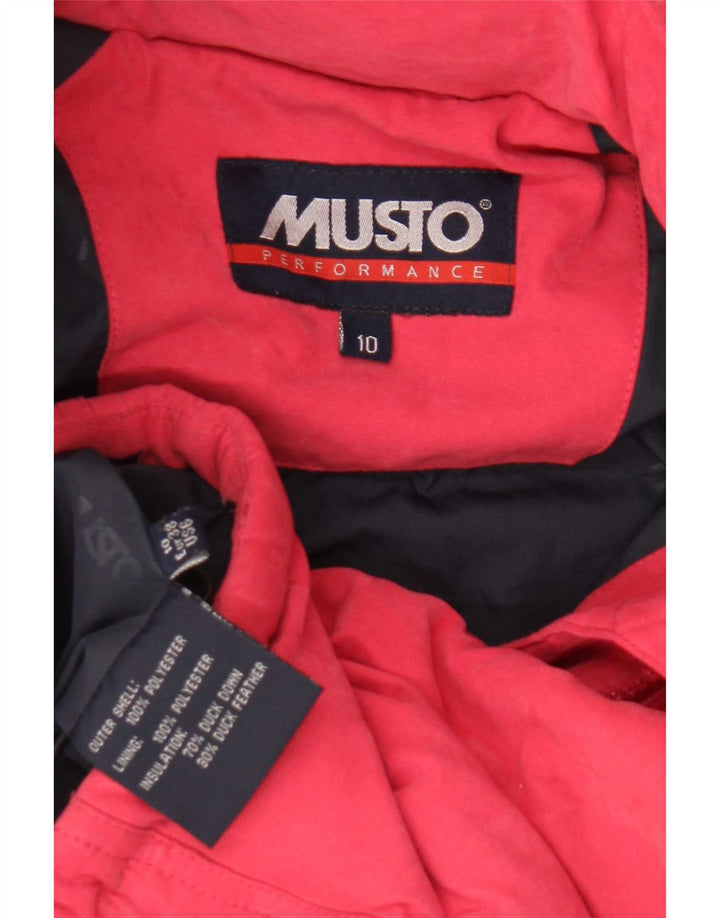 Musto Γυναικείο Μπουφάν με επένδυση UK 10 Small Red Polyester