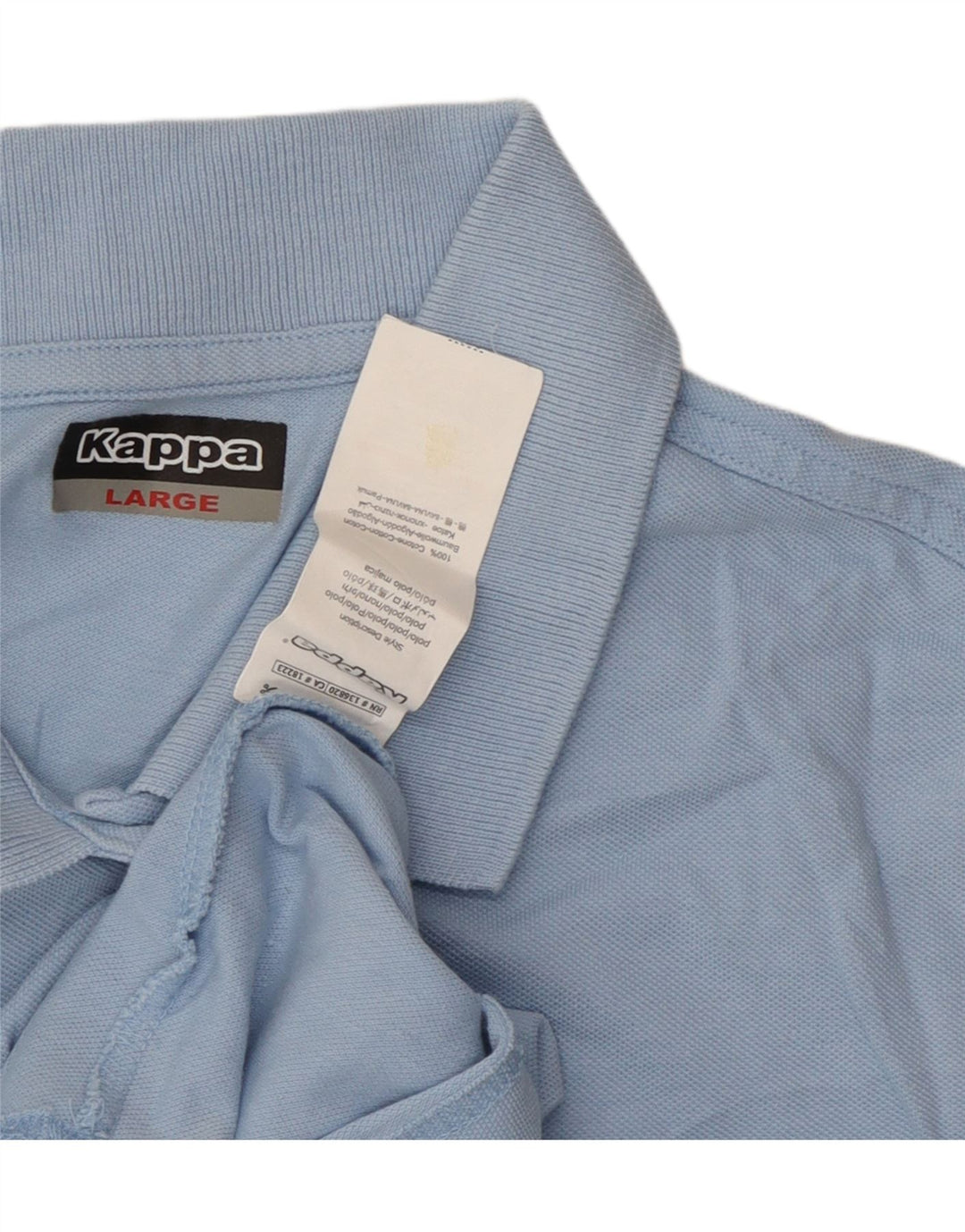 Kappa γυναικείο μπλουζάκι πόλο UK 14 μεγάλο μπλε βαμβακερό