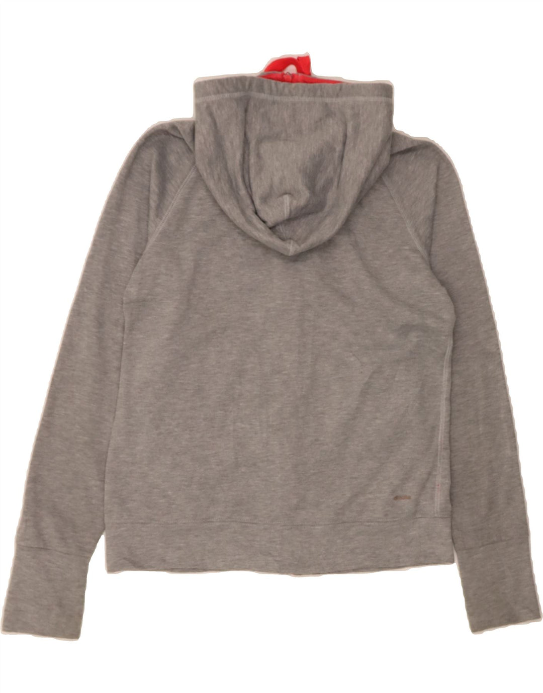 ADIDAS Womens Zip Hoodie Sweater UK 8/10 Small Grey Polyester Vintage Adidas and Second-Hand Adidas from Messina Hembry 