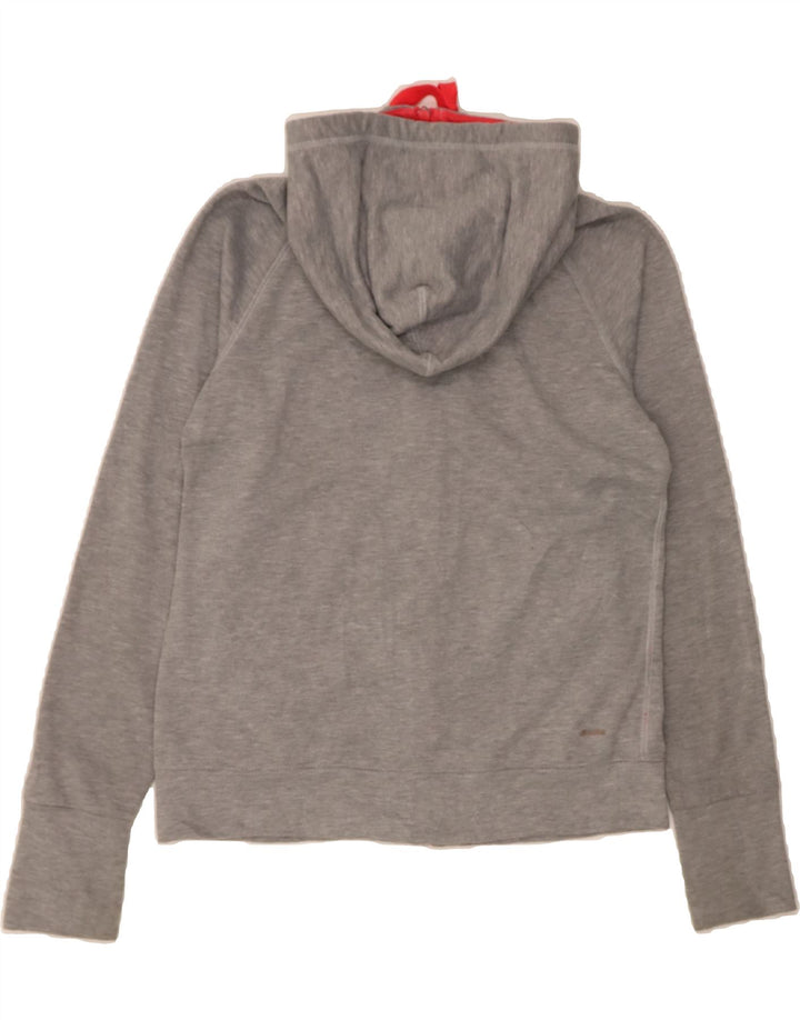 ADIDAS Womens Zip Hoodie Sweater UK 8/10 Small Grey Polyester Vintage Adidas and Second-Hand Adidas from Messina Hembry 