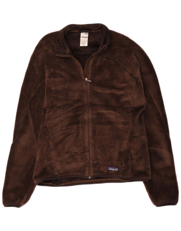 Patagonia Γυναικείο Fleece Jacket UK 16 Large Brown Πολυεστέρας