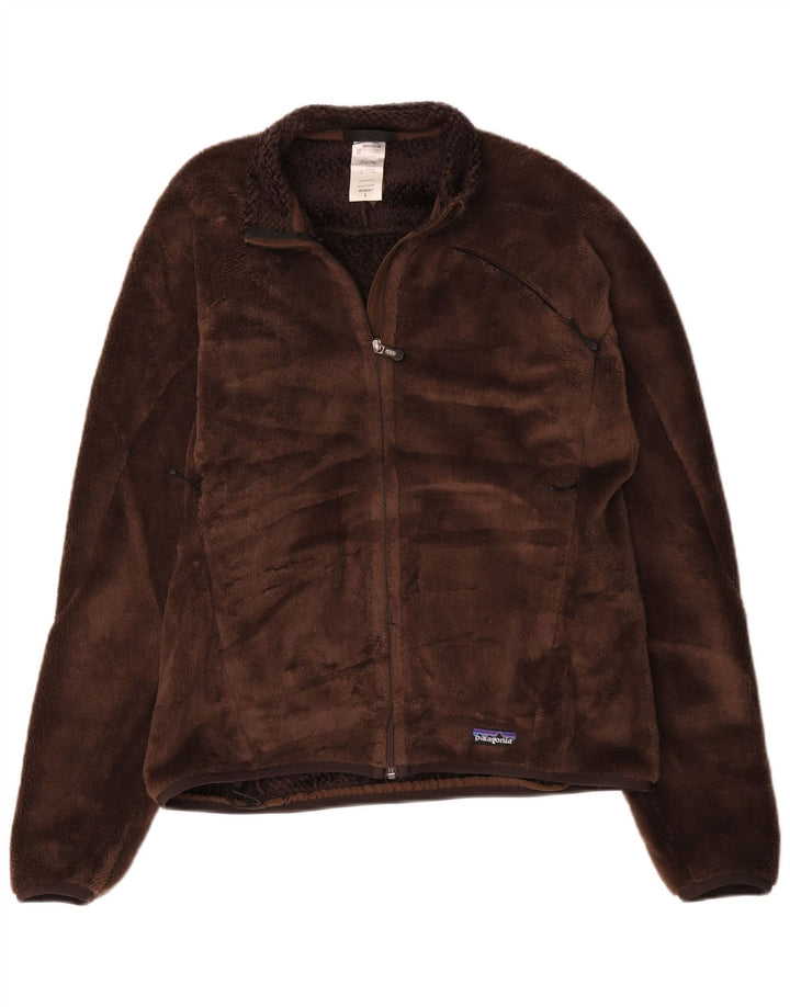 Patagonia Γυναικείο Fleece Jacket UK 16 Large Brown Πολυεστέρας