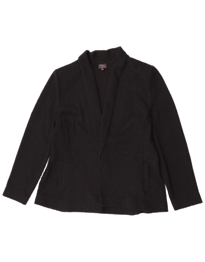 Marks & Spencer Γυναικείο Open Blazer Jacket UK 20 2XL Μαύρο Πολυεστέρας