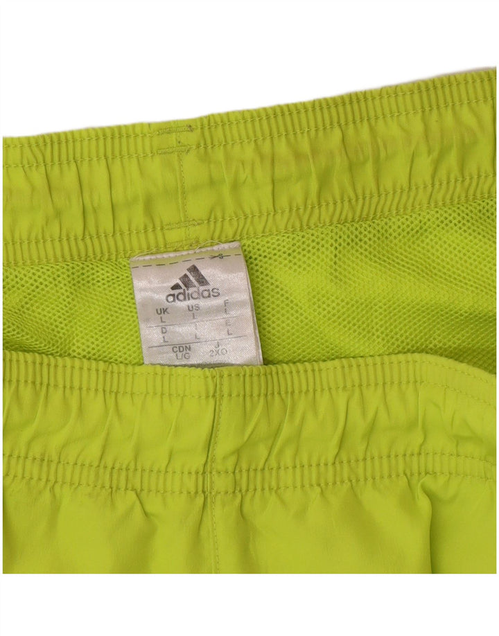 Ανδρικό αθλητικό σορτς Adidas μεγάλο πράσινο πολυεστέρα