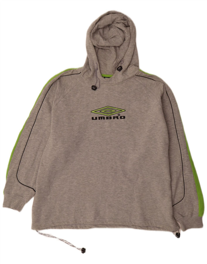 Ανδρικά γραφικά κουκούλα Umbro XL Grey Colourblock Πολυεστέρας