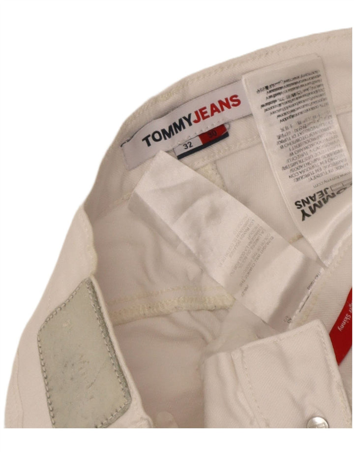 Tommy Hilfiger Γυναικείο Slim Jeans W32 L30 Λευκό βαμβακερό
