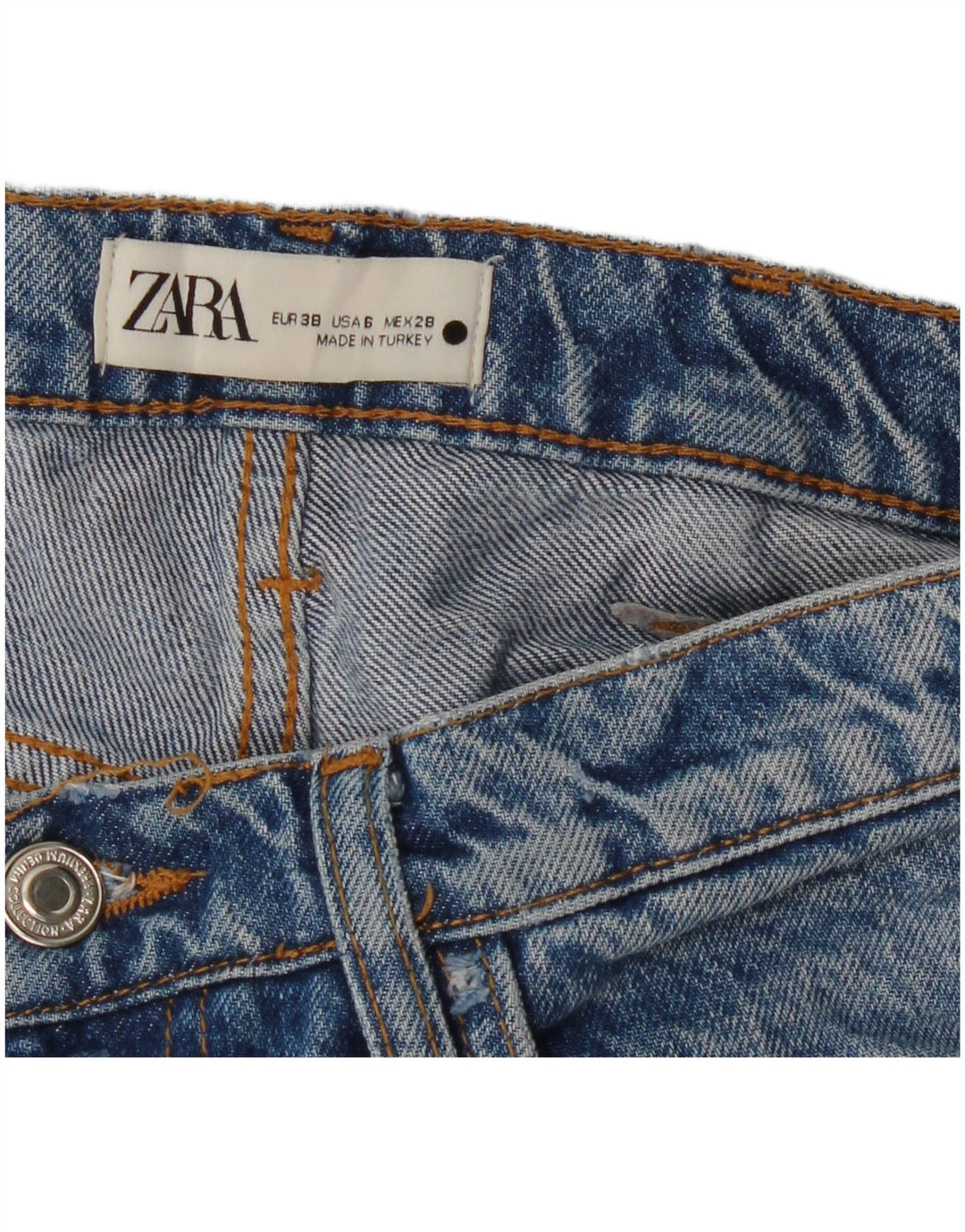Zara Γυναικείο Τζιν μποτάκι EU 38 Small W28 L34 Μπλε