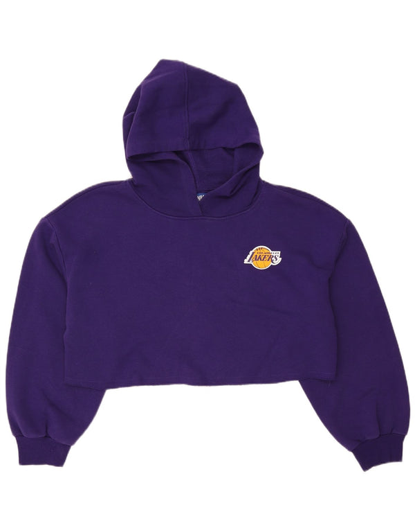 ΝΒΑ Γυναικών Los Angeles Lakers Oversized Hoodie Jumper UK 16 Large Purple