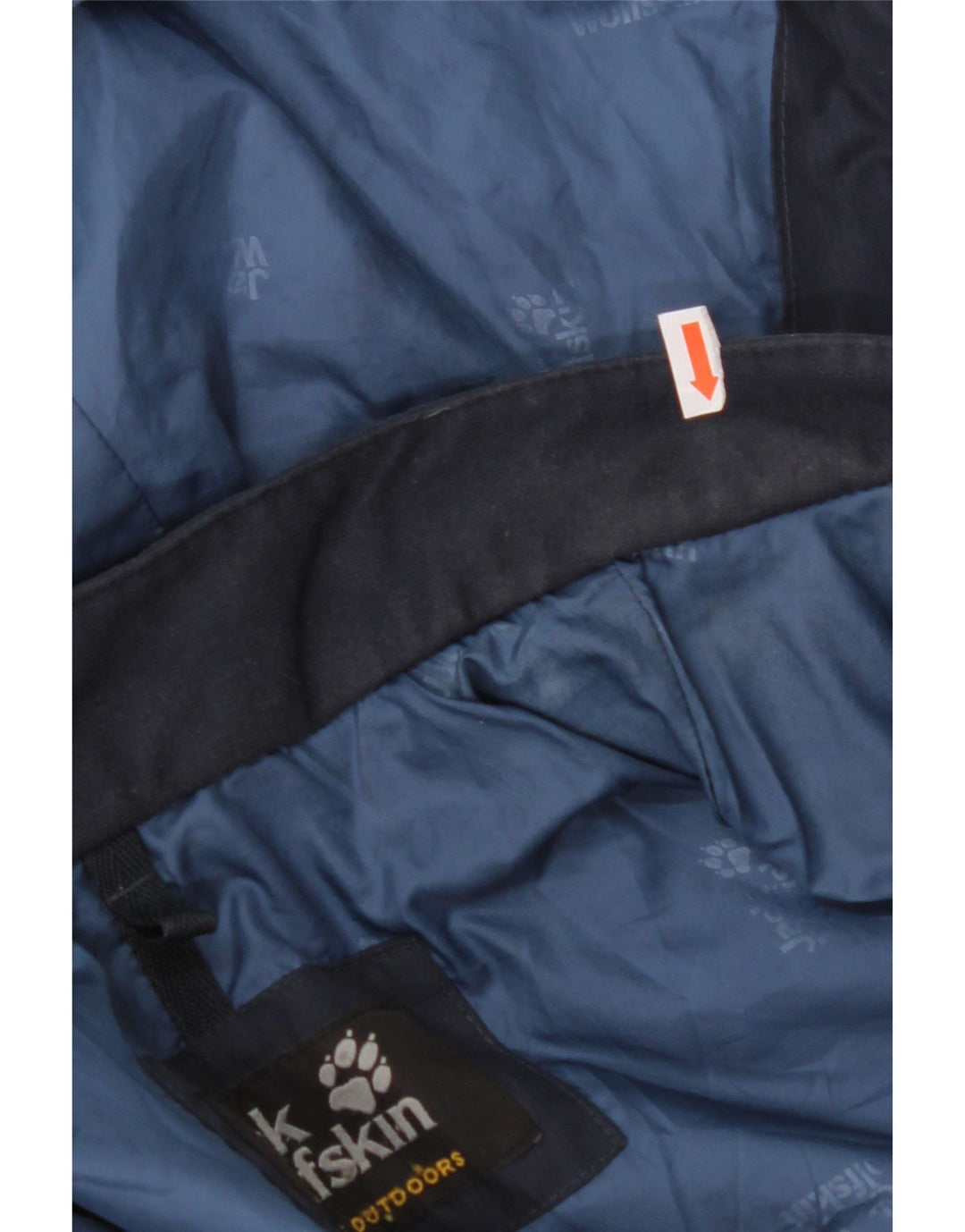 JACK WOLFSKIN Γυναικείο παλτό με κουκούλα UK 6 XS Navy Blue Polyester