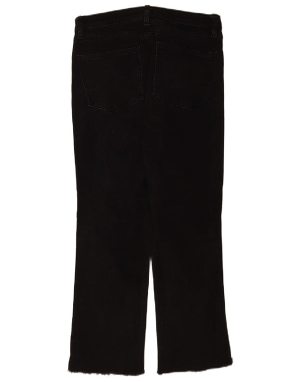 Zara Γυναικείο Cropped Jeans EU 38 Small W28 L25 Black