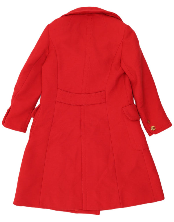 Vintage γυναικείο παλτό με διπλό στήθος UK 12 Medium Red