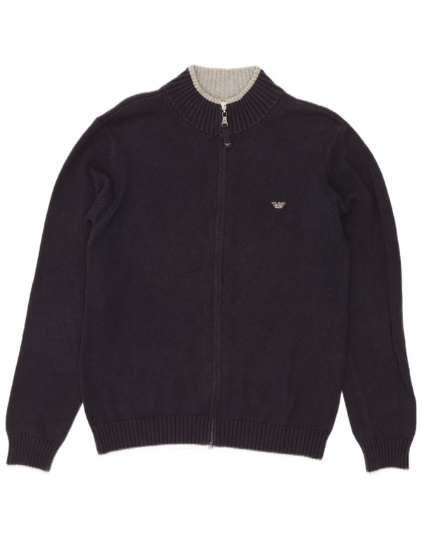 Πουλόβερ Armani Teen Boys Cardigan 13-14 Years Navy Blue