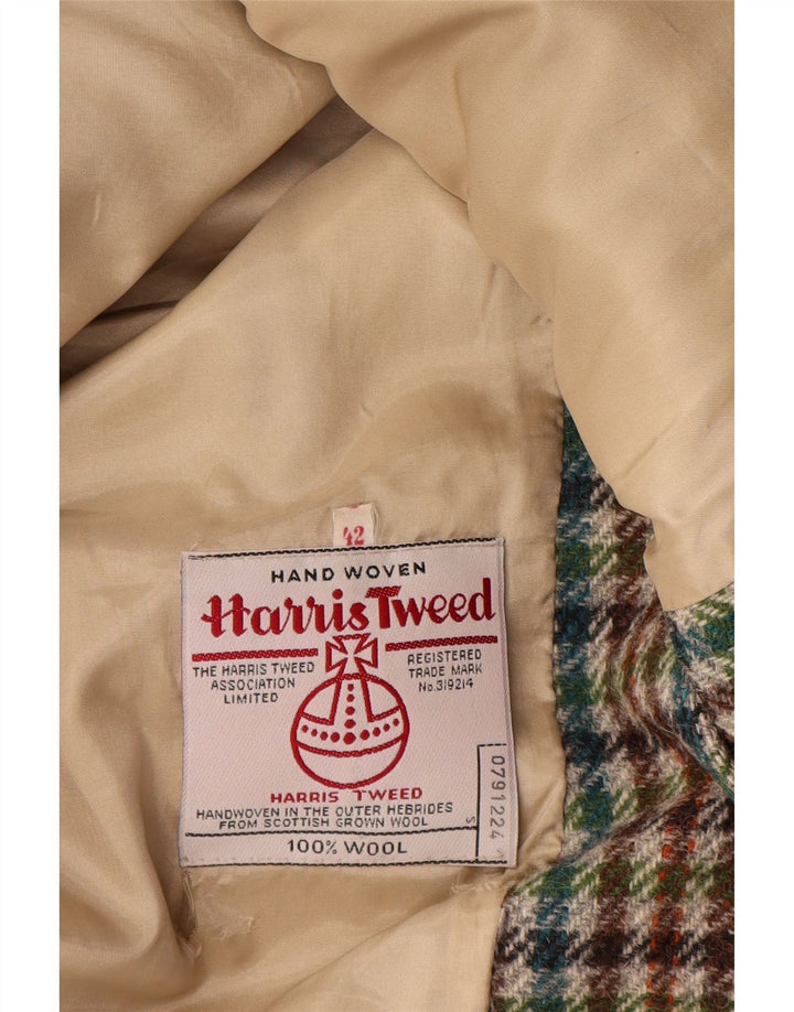 Harris Tweed Γυναικείο τζάκετ σακάκι EU 42 Large Green Houndstooth