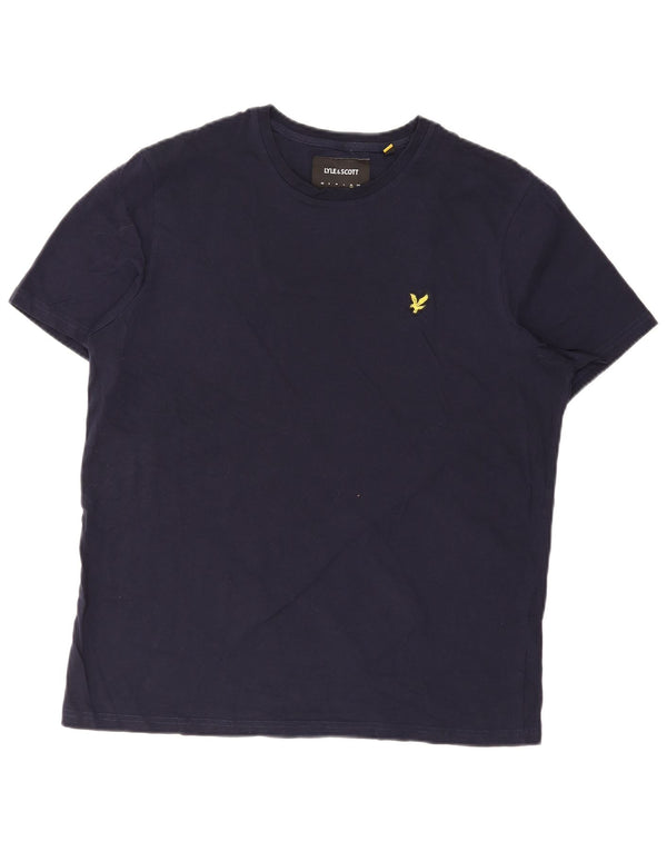 Lyle & Scott Ανδρικό T-Shirt Top XL Navy Blue Cotton