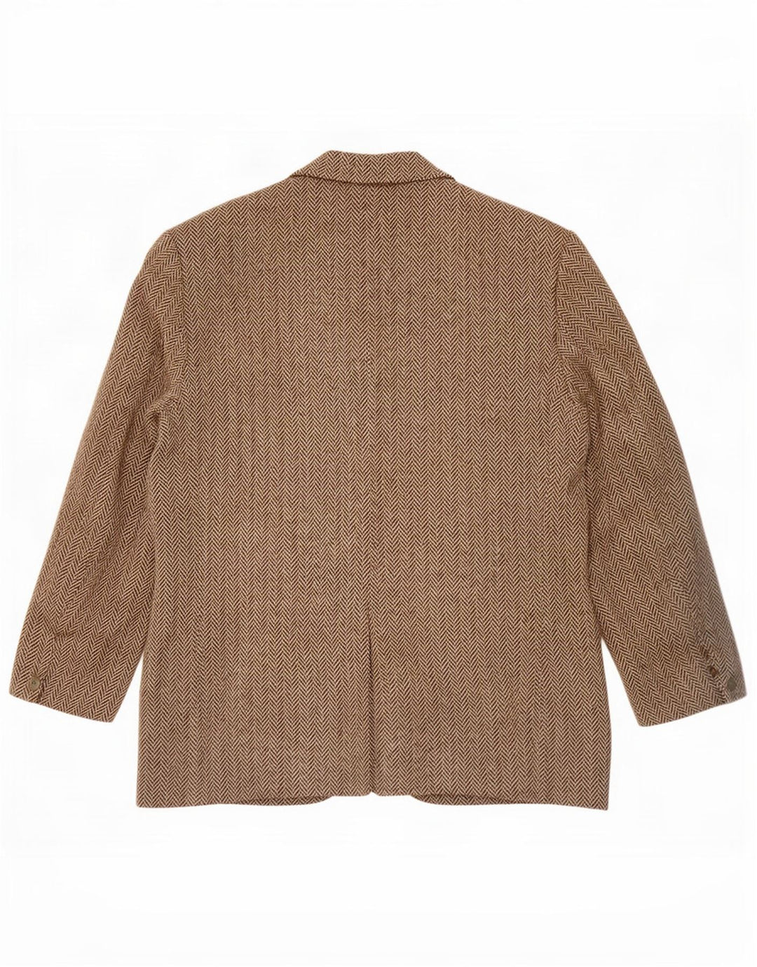 Harris Tweed Ανδρικό μπλέιζερ με 3 κουμπιά μπουφάν UK 38 Medium Grey Ψαροκόκκαλο