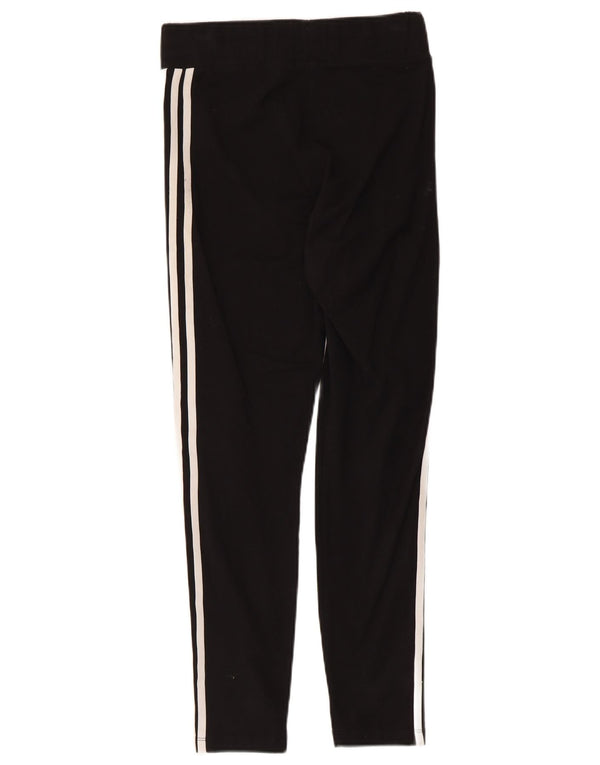 Γυναικείο κολάν Adidas UK 12 μεσαίο μαύρο βαμβακερό