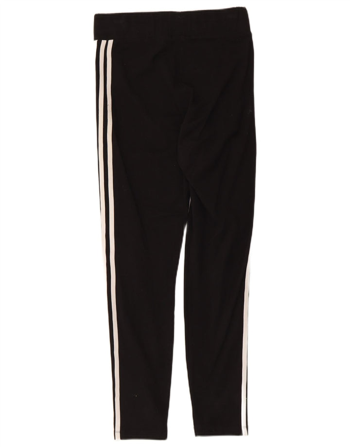 Γυναικείο κολάν Adidas UK 12 μεσαίο μαύρο βαμβακερό