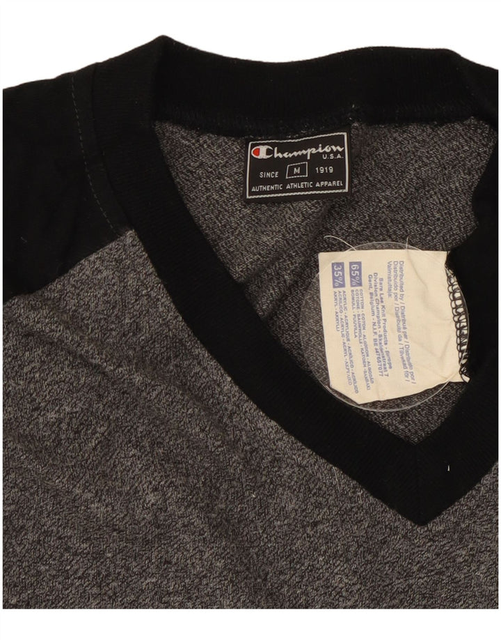 Ανδρικό T-Shirt Champion Top Medium Grey Colourblock Βαμβακερό