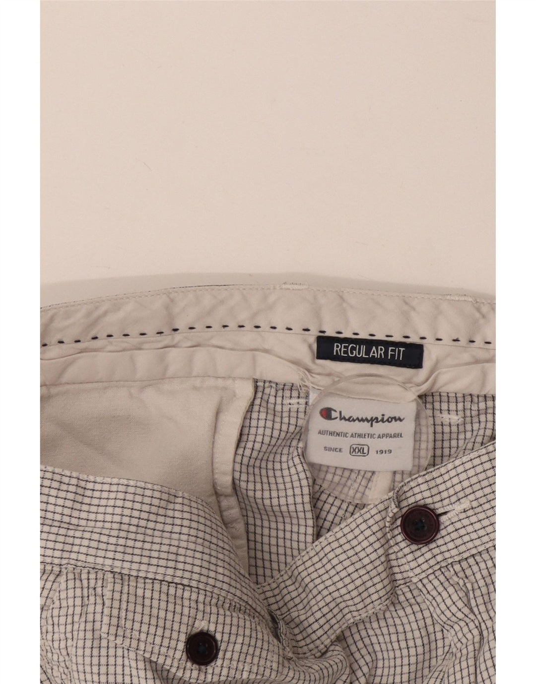 Champion Ανδρικό σορτς Chino Regular Fit 2XL W42 White Check