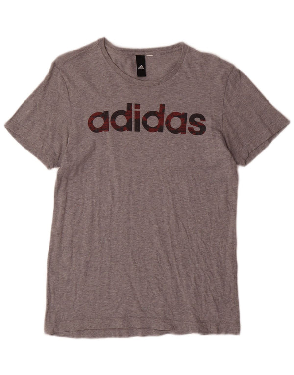 Ανδρικό γραφικό μπλουζάκι ADIDAS Top Small Grey