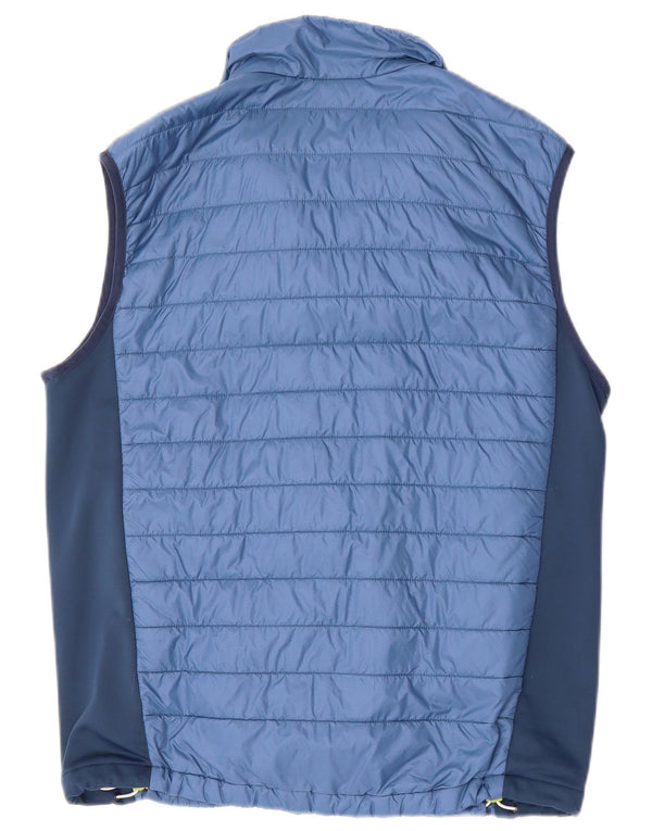 JACK WOLFSKIN Ανδρικό Gilet UK 40 Large Blue Colorblock Πολυεστέρας