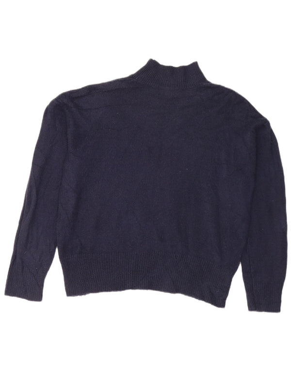 Marks & Spencer Γυναικείο πουλόβερ με λαιμό χελώνα UK 14 Medium Navy Blue
