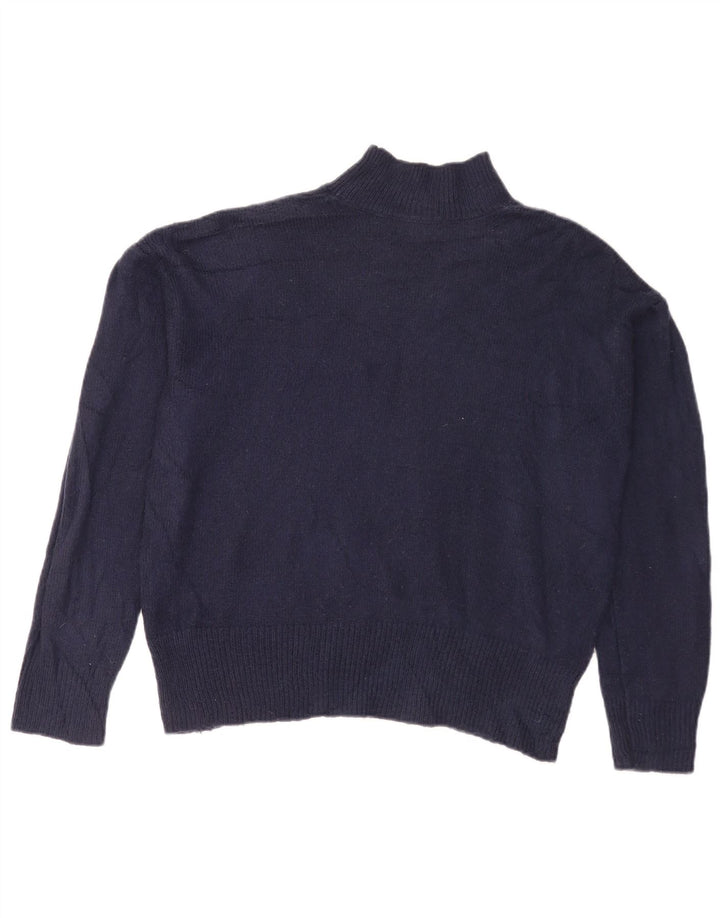 Marks & Spencer Γυναικείο πουλόβερ με λαιμό χελώνα UK 14 Medium Navy Blue