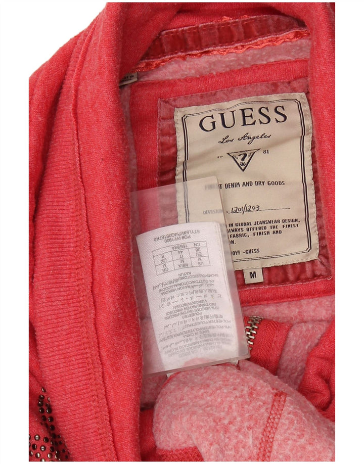 GUESS Γυναικεία αθλητική φόρμα με γραφικά Top Jacket UK 8 Small Red Polyester