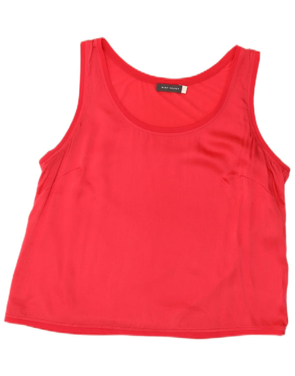 Γυναικείο γιλέκο MINT VELVET Top UK 14 Large Pink Silk