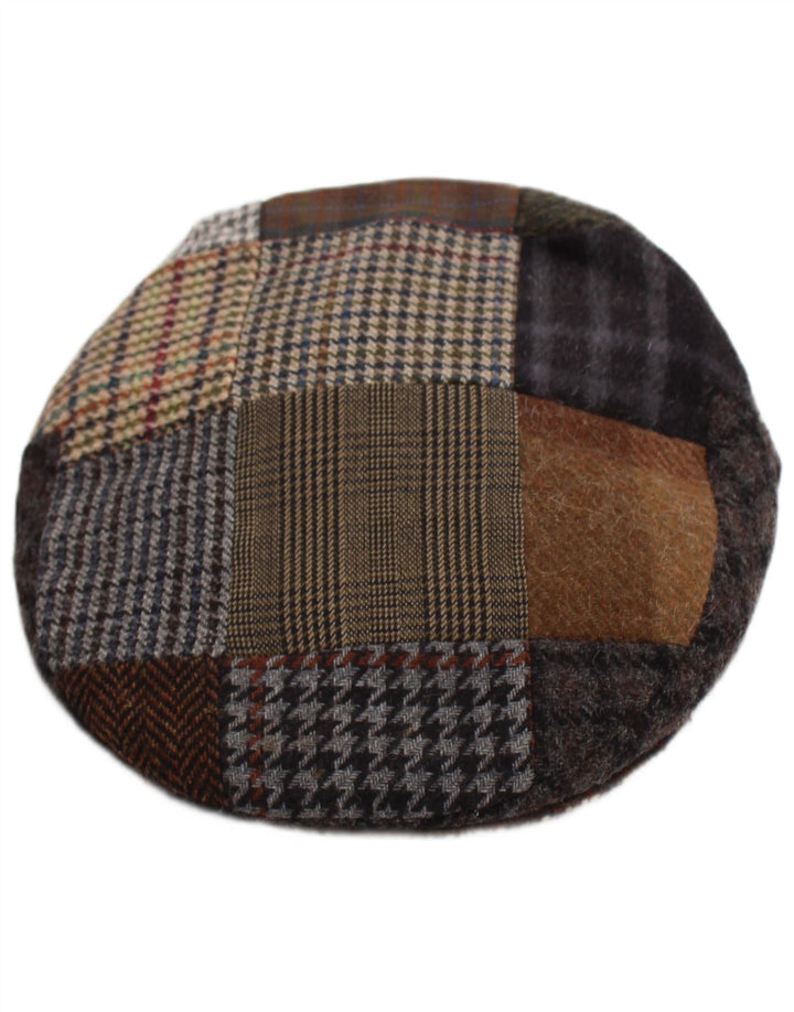 Vintage Ανδρικό Flat Cap Medium πολύχρωμο Patchwork Wool Classic