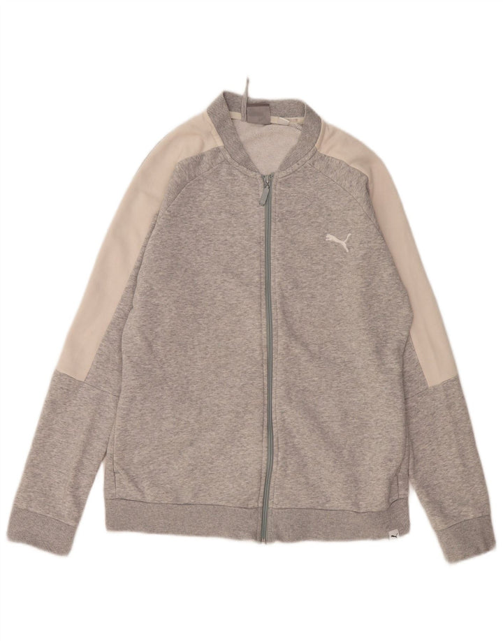Γυναικεία αθλητική φόρμα Puma Top Jacket UK 16 Large Grey Colourblock Cotton