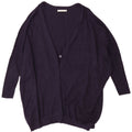 ZARA Γυναικείο κοντομάνικο πουλόβερ UK 14 Medium Navy Blue