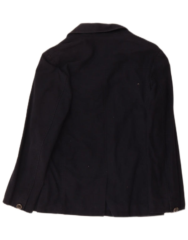 Bikkembergs Γυναικείο σακάκι 3 κουμπιών IT 40 Small Navy Blue από βαμβάκι