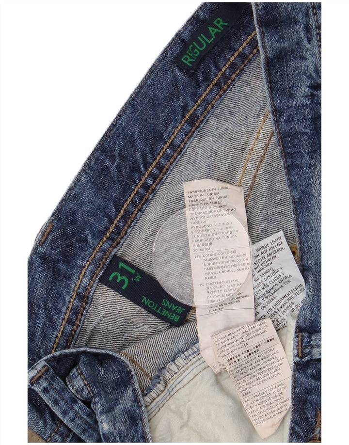 Γυναικείο Benetton Regular Straight Jeans W31 L28 Blue Cotton
