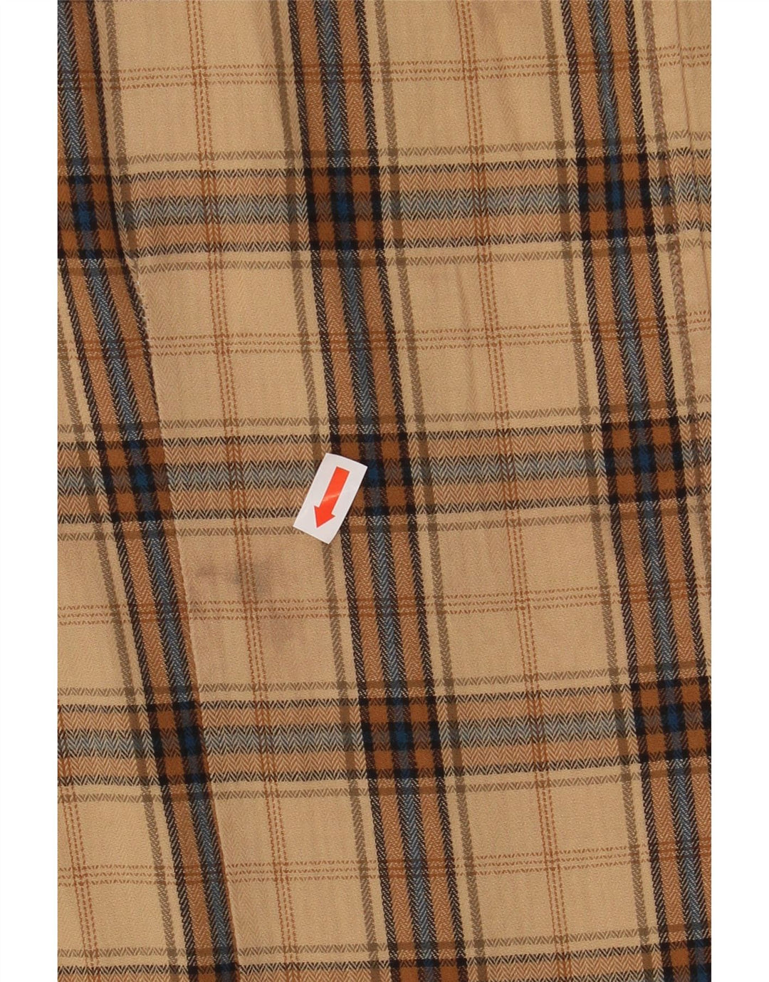 Ανδρικό φανελένιο πουκάμισο Guess Small Beige Check Cotton