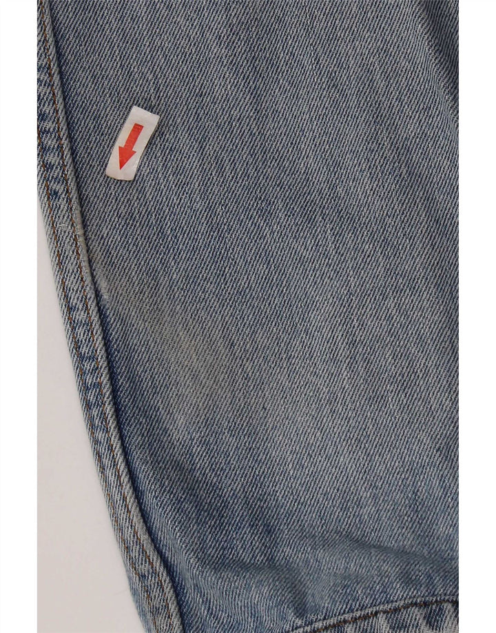 Levi's Mens 505 Distressed Straight Jeans W34 L28 Μπλε βαμβακερό