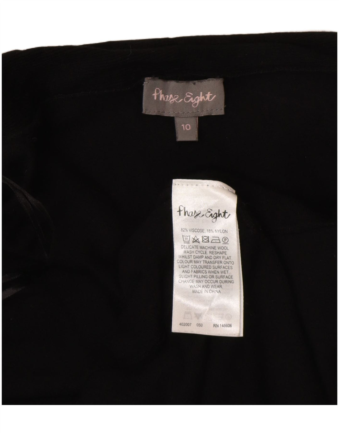 Phase Eight Γυναικείο Longline ανοιχτό πουλόβερ ζακέτα UK 10 Small Black