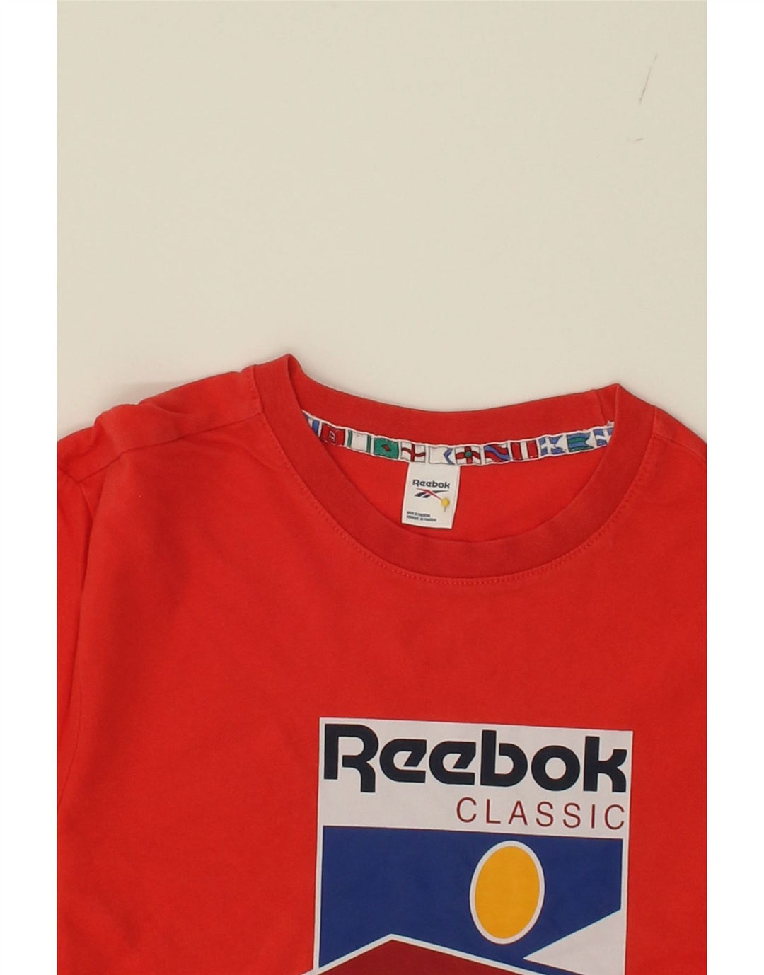 REEBOK Mens Graphic T-Shirt Top Small Red Cotton Vintage Reebok and Second-Hand Reebok from Messina Hembry 
