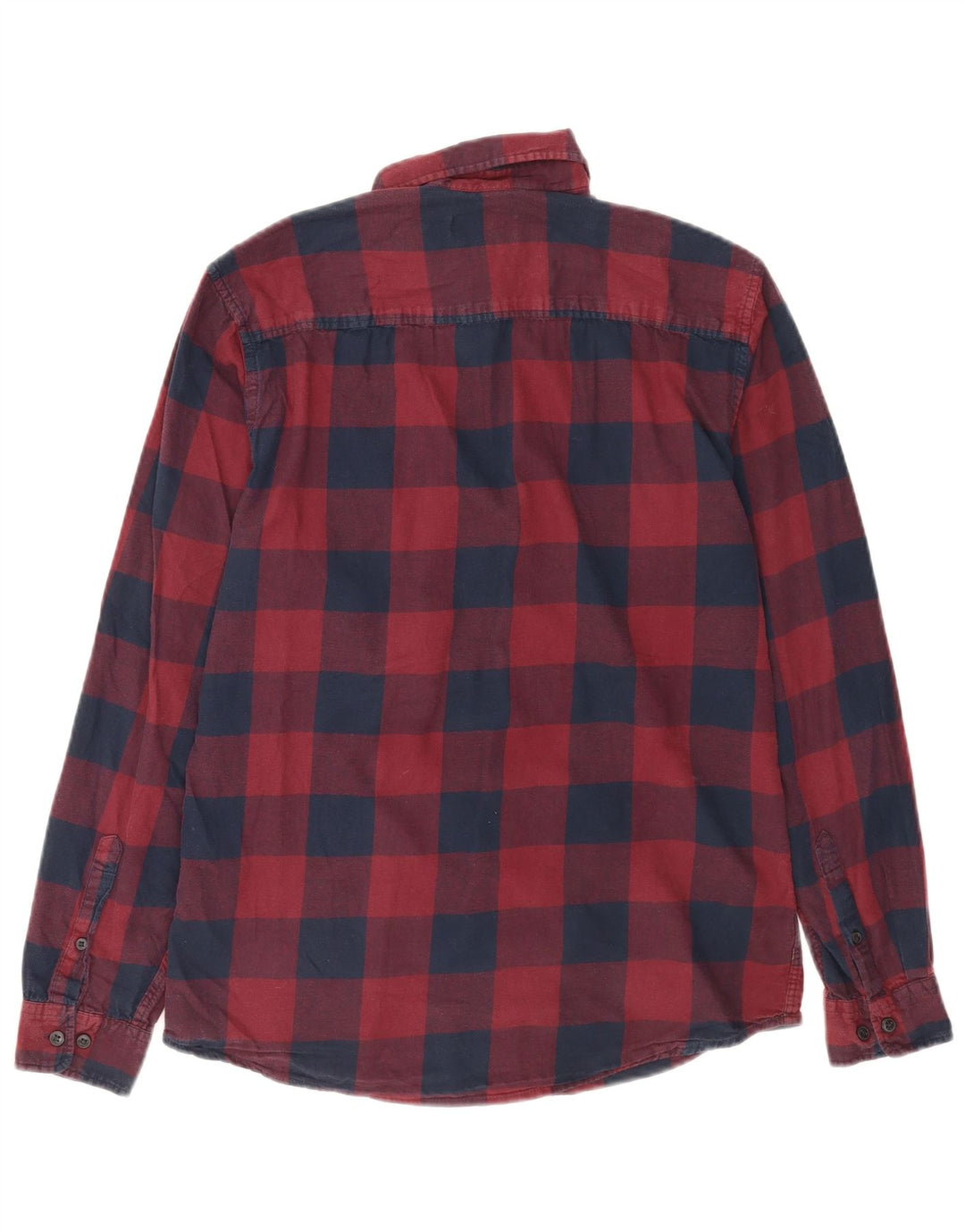Ανδρικό φανελένιο πουκάμισο Jack & Jones, μεσαίο μπορντό, βαμβακερό Gingham